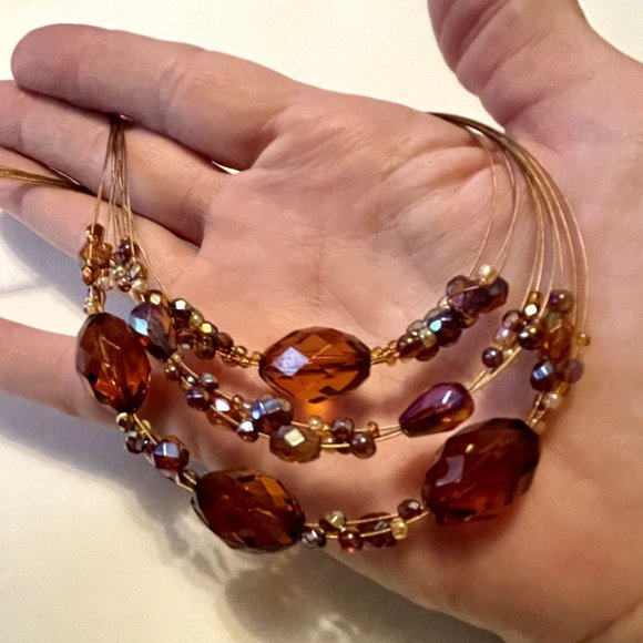 4 for $20 Sale Boho Gold.Multi-Layer Beaded Necklace - Picture 6 of 6